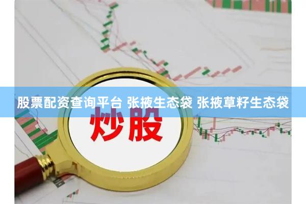 股票配资查询平台 张掖生态袋 张掖草籽生态袋